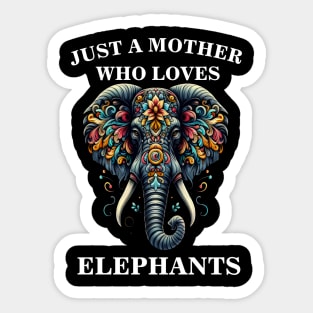 Ornate Elephants Artistic Reverie Sticker